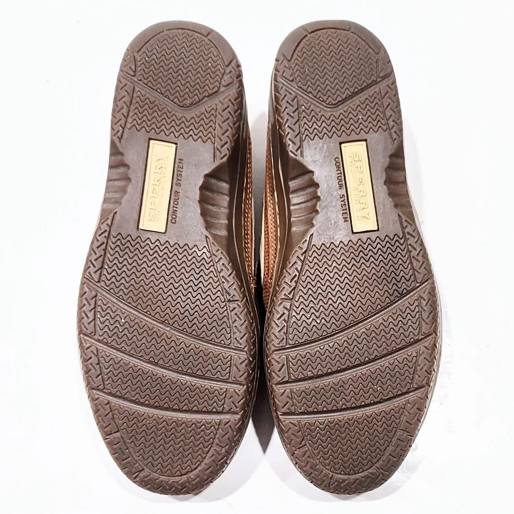 Sperry Top-Sider Boat Shoes Men’s 10M Casual Slip On Loafer Toggle Tie Leather